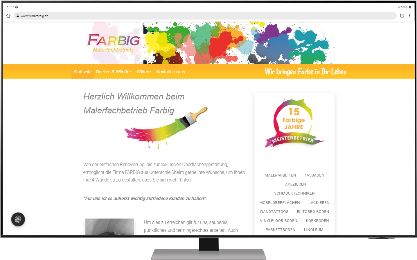 Website Desktop