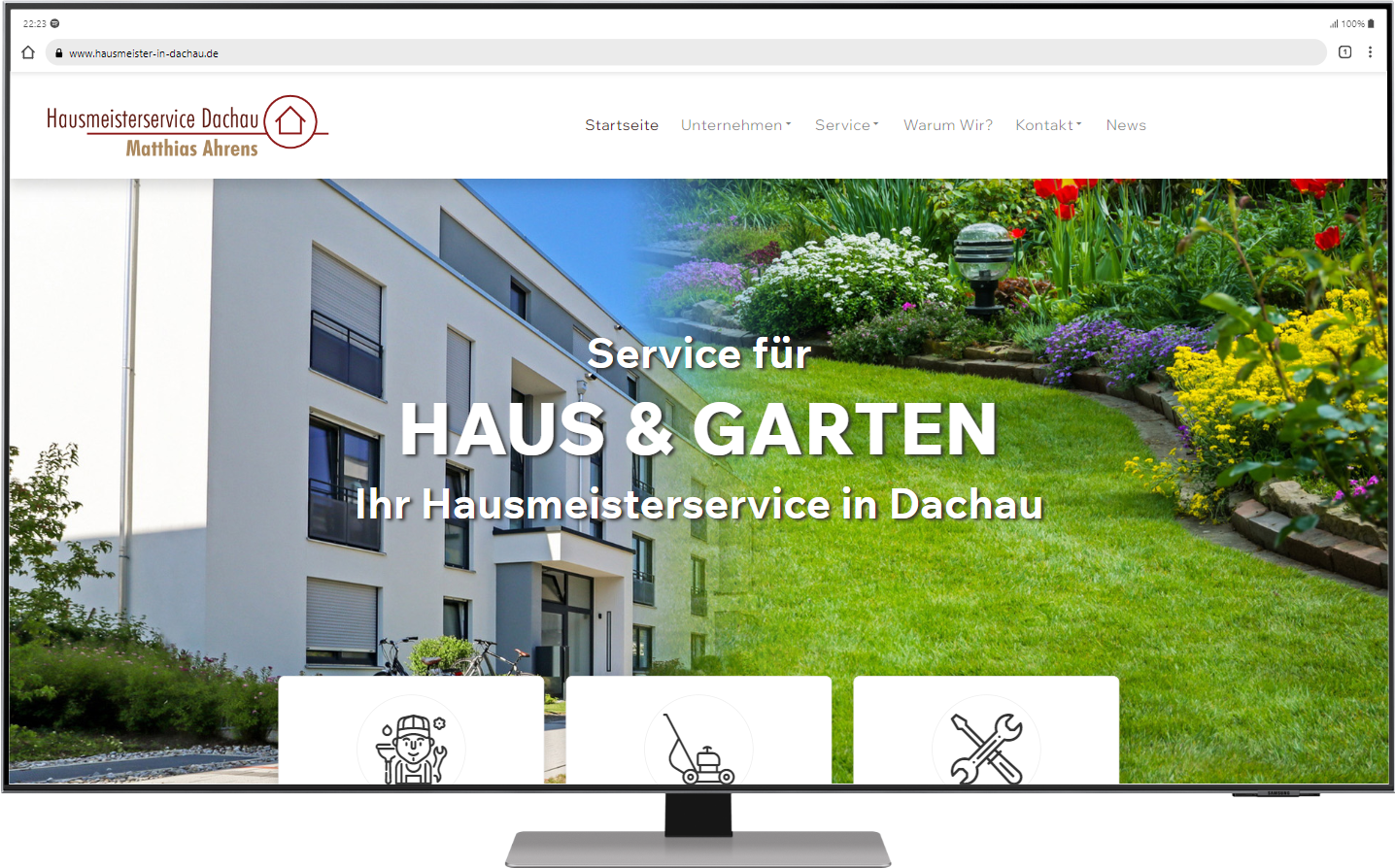 Website Hausmeisterservice Dachau