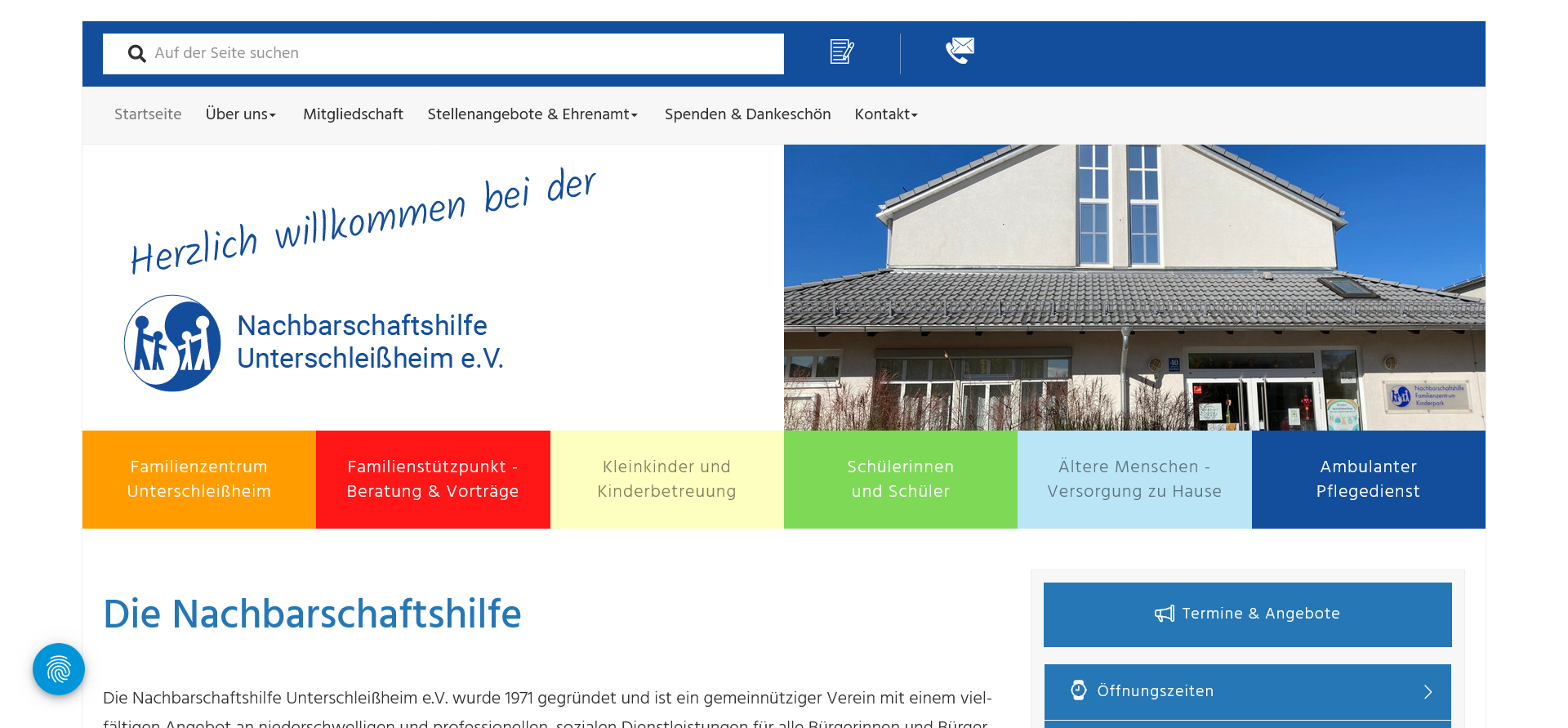 Website Nachbarschaftshilfe Unterschleissheim